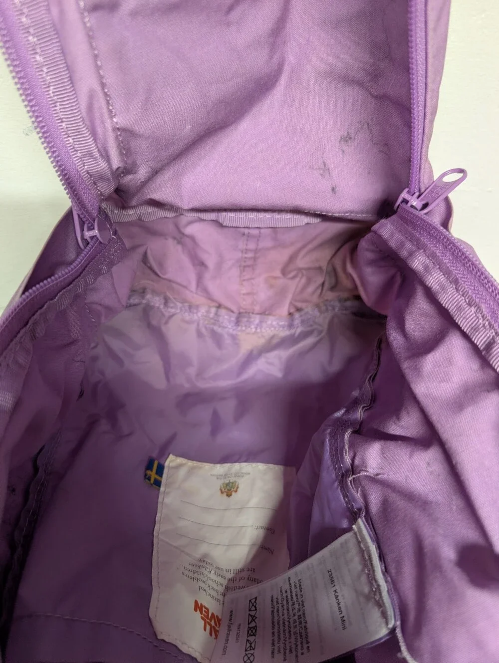 Fjällräven Kånken Mini Backpack Purple Lavender 23561